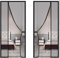 Cortina Mosquitera para Puertas,170x240cm Cortina antiinsectos Fácil de ensamblar, Cierre Automático de Arriba a Abajo, Manos libresNegro