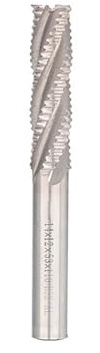 Temhyu Fraise en bout d'ébauche à tige de 6mm, 8mm, 10mm, fraise HSS à 4 cannelures 5-20mm, Machine-outil CNC, mèche de routeur, outil de fraisage du métal, fraise HSS(7xD8x16x60)