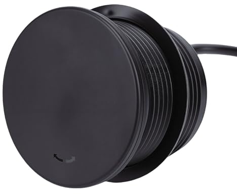 Eujgoov Presa di Corrente a Incasso, 20 W USB C 4 Porte USB 4 Prese CA Montaggio a Filo con Coperchio Antipolvere Scorrevole, per Scrivania Divano Comodino Tavolo Mobili (Spina europea)