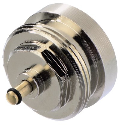 Xavax Adapter für Heizkörperventile mit M28 x 1.5 mm Anschlussgewinde (Thermostatkopfadapter, Außengewinde M30 x 1,5 mm, Metall Thermostat-Adapter, für digitale Thermostatköpfe, M28F-M30M) Messing