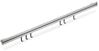 COSMA 8042204 Aurora Set, Relingsystem, B 1200 mm, edelstahlfarbig, mit 6 Haken