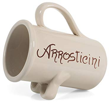 Vulcania Portarrosticini, Ceramica Marrone, cm14