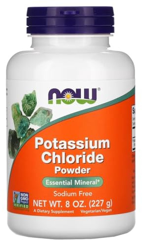 Now Foods - POTASSIUM CHLORIDE POWDER | Cloruro de Potasio en Polvo | Apoyo al equilibrio de electrolitos y salud muscular - 227g