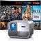 Proyector 4K VGKE, Auto Focus/Keystone Proyector 700 ANSI Lúmene, 300'' Display, Full HD 1080P, Android Smart Proyector WiFi 6 Bluetooth con Función Zoom, para Smartphone/Laptop/PS5/HDMI,USB