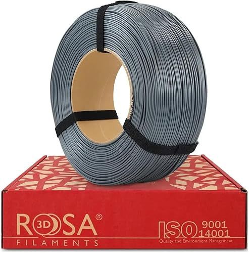 ROSA3D ASA Filament 1.75 mm für 3D Drucker, ASA Grau, Refill Filament 1 kg