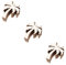 OSALADI 3 Series Decoración Colgante De La Palmera De Decoraciones De Fiesta Tropical Exterior Rebanada Recortes De Árbol Tallos Palma Recorte De Madera 20 Piezas*3