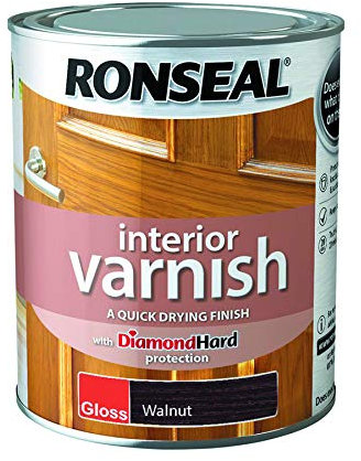 Ronseal Interior Varnish Walnut Gloss 750ml