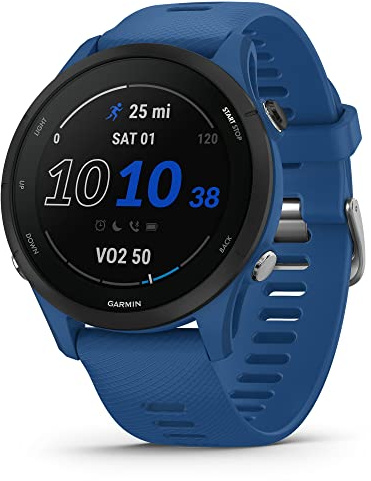 Garmin Forerunner® 255, Reloj Inteligente con GPS, información Avanzada, batería de Larga duración, Azul Marea