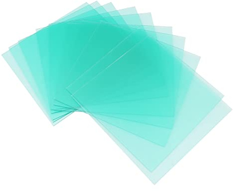 Tiardey 10pcs lentille de Casque de soudage Plaque de Protection Transparente lentille de Remplacement de Rechange pour souder la Feuille de Protection de la Couverture - 133X144mm