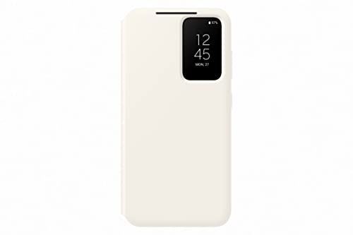 Samsung Smart View Wallet Smartphone Case EF-ZS911 für Galaxy S23, Handy-Hülle, Kartenfach, Sichtfenster, Cream