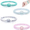 runrayay 4 Stück Anti-Übelkeit Armband, einstellbares Armband für Schwangere Frauen, die morgendliche Übelkeit Armband für Kinder, Fingerdruck Schiffswrack Armband für Erwachsene, helle Farben