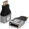 AXFEE Mini HDMI auf HDMI, 2 Stück Mini HDMI Stecker auf HDMI Buchse Adapter, HDMI 2.1 Version, Mini HDMI Adapter, HDMI Kupplung HDMI Verbinder für Laptop HDTV, 8K@60Hz /4K@120Hz /2K@1080p