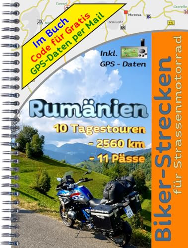 Motorrad Reiseführer Rumänien inkl. Karpaten ( Strassentour ) mit GPX Daten Downloadcode