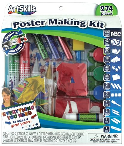ArtSkills Poster Making Kit Science Fair Board Supplies - 274 Pieces
