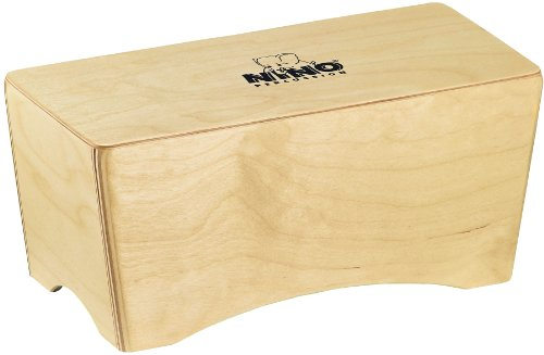 Nino Percussion Bongo Cajon Instrument - Trommelkiste für Kinder ab 3 Jahren - Musikinstrument - Schlagfläche Baltische Birke, Natur (NINO931)