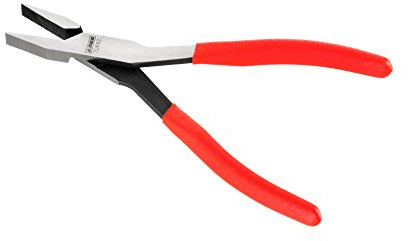 ARES 70662-8-Inch Flat Nose Duck Bill Pliers - Cross Cut Teeth For Superior Gripping Power - For Hard to Reach Narrow Spaces & Limited Clearance Areas - Automotive, Electrical Work & More