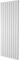 Pinta Vertical Radiator | Flat Panel Double Column | Central Heating | Living Room Hallway Bathroom Kitchen Radiator | 1200 x 612 | White