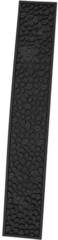 60x10cm Tapis de Bar Tapis de Bar à Café PVC Silicone Antidérapant Coaster Filtre Tampon de Vidange D'Eau Tapis de Comptoir Rectangulaire Résistance à la Chaleur Tapis de Drainage(Le noir)