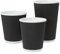 HOT BARGAINS Triple Wall Paper Coffee Cups, 8oz/230ml Black Disposable Cups, Pack of 1000