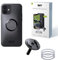 SP CONNECT Micro Stem Bundle | SPC+ | pour iPhone 12 Pro/12 | Support de téléphone Portable pour Guidon de vélo | Support de Smartphone | Support de téléphone Portable