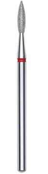 STALEKS PRO - Punta diamantata – Fiamma affilata (anello rosso) I kit di scarico per unghie I kit di levigatura per levigatrici elettriche, punta per manicure e pedicure (FA11R021/8)
