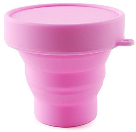 NINA KIKí Stérilisateur de Coupes Menstruelles, Silicone Médical, Pliable, 7cm Diamètre, Sans Phtalates