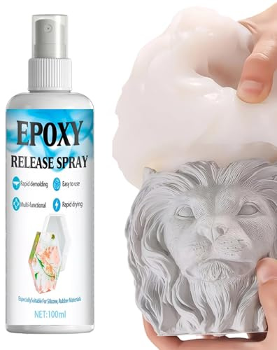 Spray distaccante per stampi al silicone - 100 ml Agente antiaderente con finitura liscia,Distaccante per Resina per Stampi - Per Progetti Artigianali in Gesso Stampo Calchi Principianti Adulti