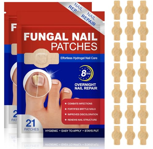 KEPYATI Parches Para Hongos Uñas Pies – Intensivo Y Seguro Que Combate Eficazmente Hongos Uñas Pies, Restaura Uñas Dañadas Y Quebradizas, Cuidado Completo Y Reparación Visible En Semanas