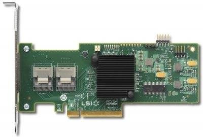 LSI SAS 9211-8i SAS,SATA Interface Card and Adapter - Interface Cards and Adapters (PCIe, SAS, SATA, 4х Mini-SAS, 0, 1, 10, 1E, PowerPC 440, 533 MHz)