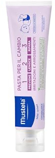 Mustela Pasta Cambio, Crema Pannolino con Perseose d'Avocado BIO, Uso Quotidiano Neonati e Bambini - Previene, Lenisce e Allevia gli Arrossamenti, 98% Ingredienti di Origine Naturale (50ml)