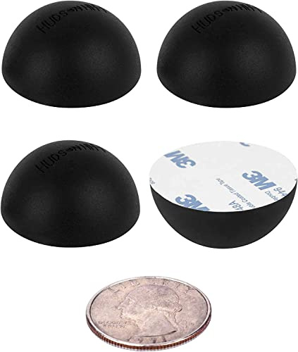 Hudson Hi-Fi Speaker Isolation Feet (4-Pack, 1) – Adhesive Silicone Anti-Vibration Pads for Speakers, Turntables, Subwoofers & Amplifiers, Supports 5-18 lbs Per Pad