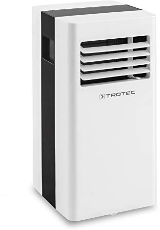 TROTEC Aire Acondicionado Portátil Pac 2100 X, 3 en 1: Refrigeración, Ventilación y Deshumidificación, Pantalla LED, Silencioso, hasta 65 m³, Purificación de Aire, Flujo de Aire 319 m³/h, Blanco