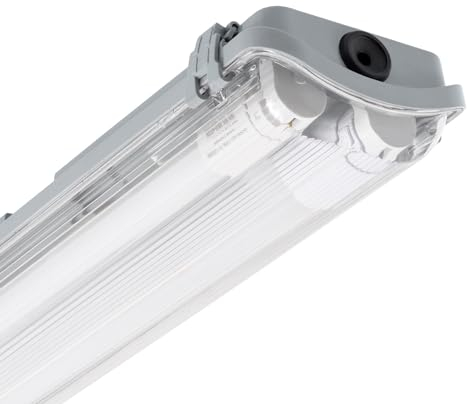 LEDKIA LIGHTING Feuchtraumleuchte Slim für 2 LED Röhren 150cm IP65 1500 mm