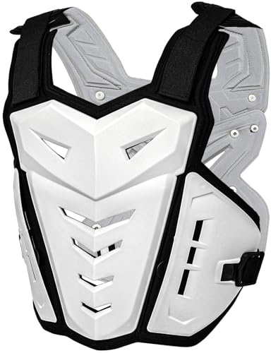 CALOPET Chaleco Protector Ligero para Moto, para Montar en Bicicleta, Ciclismo, esquí, Motocross, Adultos y niños, Chaqueta para Bicicleta de Carretera, protección Trasera para Hombre