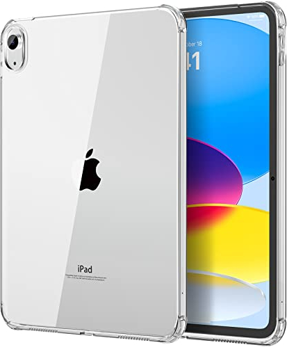 MoKo Clear Case for iPad (A16) 11th Generation 2025 11-inch/10th Generation 2022 10.9 inch, Lightweight Soft TPU, Anti-Scratch Ultra Transparent Tablet Back Cover, Shockproof Impact Resistant, Clear
