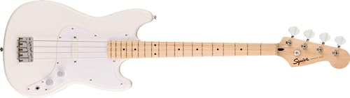 Squier Sonic Bronco Bass MN Arctic White - 4-String Electric Bass