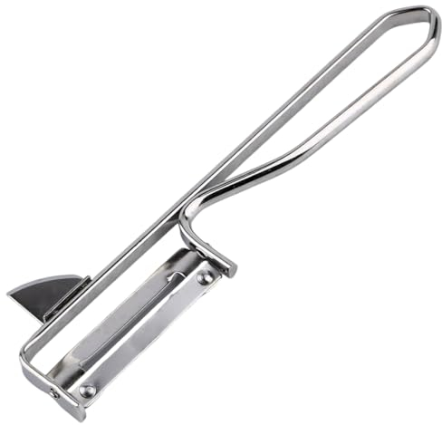 2 Pezzi Pelaverdure IN Acciaio Inox Pelapatate a Taglio Piatto Professionale