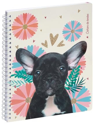 Exacompta - 999143E - Lovely textanteckningsbok - 17 x 22 cm - visuell valp