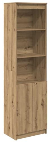 vidaXL Highboard Artisan-Eiche 50x35x180 cm Holzwerkstoff, Schrank, Lagerschrank, Schrank hoch, Beistellschrank, hoher Schrank, Schrank mit Tür