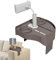 Hemousy Support de Boisson à Bain, Table de bac à Bain à remous - Plateau de Table d'appoint de Baignoire,Accessoires de Spa Non glissants avec 2 Porte-Tasse pour Baignoire Piscine Gonflable