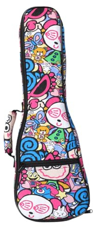 Mipcase Funda Ukelele Concierto Correa Hombro, Bolsa de Transporte Portátil de Plástico Práctica y Conveniente para Ukulele y Guitarra