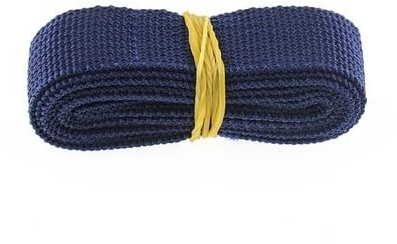 WEOKDFHA sadelgjord 5 meter 25 mm kanvas band bältesväska bomullsväv polyester/bomull ryggsäck band sytillbehör (blå 5 m)