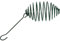 dobar® Meisenknödelhalter - Futterspirale für Meisenknödel - Vogelfutterspender aus Metall - Futtersäule für Wildvögel für Garten/Terrasse/Balkon - Ø 7,5 x 11 (26,5) cm - Grün