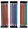 ELEGOO Jumper Wire 40 x 20cm Kabel Steckbrücken 28AWG Drahtbrücken für Arduino (3er Set)