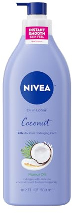 NIVEA Oil In Lotion Body Lotion, Coconut and Monoi Oil, 16.9 FL OZ