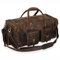 Weekender Oslo Reisetasche aus Leder Damen Herren Braun Groß 45l