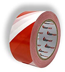 Warnband, Absperrband, Markierungsband, Nicht klebend, Rot und Weiß (1, 100 m)