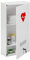 Relaxdays Medizinschrank, abschließbar, 3 Fächer, Stahl, HBT: 60 x 30 x 12 cm, Medikamentenschrank, Arzneischrank, weiß