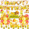 Hühner Party Dekorationen - Farm Geburtstagsparty Zubehör Mit Banner, Kuchen Topper, Cupcake Toppers, Ballons für Geburtstag und Baby Dusche