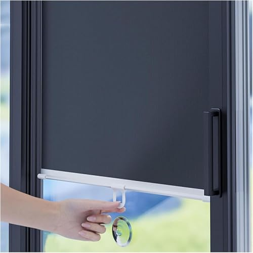 Tragbare Verdunkelungsrollos,Reise-VerdunkelungsvorhäNge, Saugnapf-Rollos,Einziehbare Rollos, Geeignet FüR Jede GrößE Und Form Von Fenstern,Schwarz